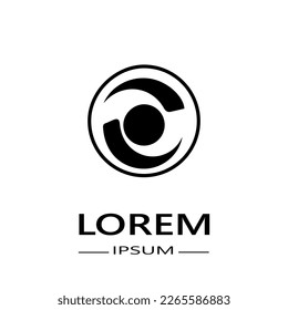 Design-Vorlage für das Logo von Letter O. Letter O Line Cut Logo Design Element. Modernes Logo