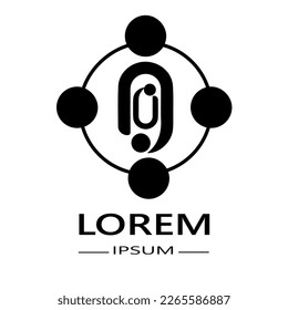 Letter O logo design template. Letter O Line Cut Logo Design Element. Modern logotype symbol