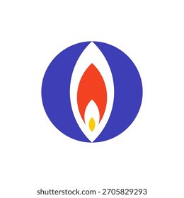 Logotipo de la letra O. Diseño de logo. Elementos de Plantilla. Logotipo abstracto geométrico