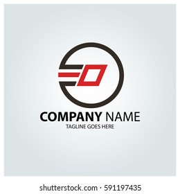Letter O logo design template. Creative circle symbol. Vector illustration