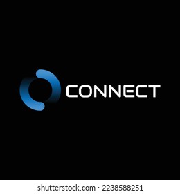 logotype connection Letter vector