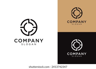 Letter O logo design for various types of businesses and company. Modern, geometric, luxury letter o logo