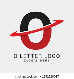 Letter O logo design vector icon symbol template