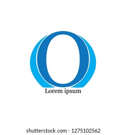 Letter o logo o letter design vector image