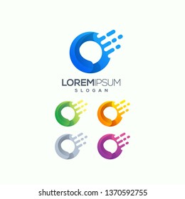 letter O logo design vector illustration ready to use