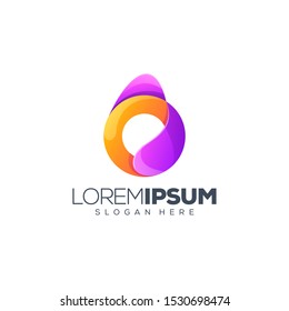 letter O logo design vector illustration