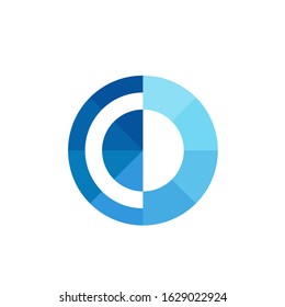 letter o logo design vector template