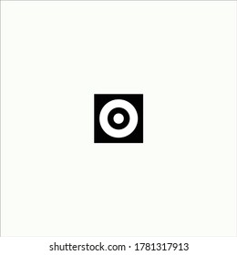 Letter O Logo. O Letter Design Vector with BLACK AND WHITE CONCEPT ILLUSTRATION 