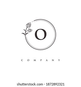 letter O logo design vector