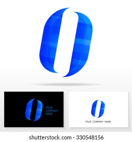 Letter O logo design. Vector sign. Business card templates.