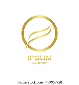 letter O logo design,Gold, beauty industry and fashion logo.cosmetics business