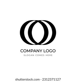 letter o logo design,letter oo,company logo, letter co,co,o,Initial letter oo linked round lowercase monogram logo, Creative abstract letter O logo design template. 