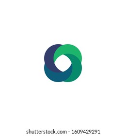 letter O logo with an elegant monogram design