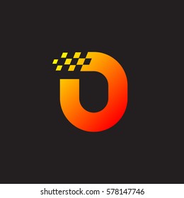 Letter O logo, fast speed, moving, delivery, Digital and Technology for your Corporate identity
