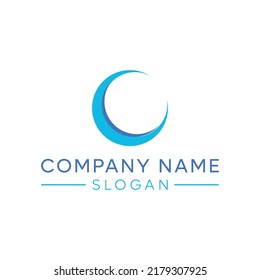 letter O logo flat style trendy stylist simple