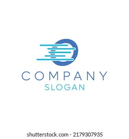 letter O logo flat style trendy stylist simple