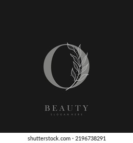 letter O logo floral logo design. logo for women beauty salon massage cosmetic or spa brand
