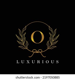 letter O logo floral logo design. logo for women beauty salon massage cosmetic or spa brand