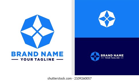 LETTER O LOGO GEOMETRIC TECHNOLOGY CRYPTO EDITABLE