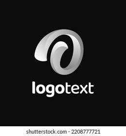 Letter "O" logo with gradient color. Elegant Vector illustration can be used for web and mobile graphic design.