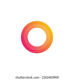 Letter O Logo Gradient Colorful Style for Company Business or Personal Branding
