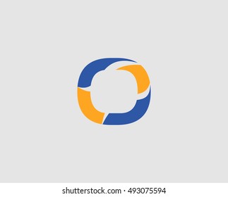 Letter o logo icon
