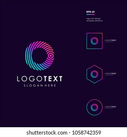 Letter O logo icon design template elements