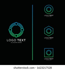 Letter O logo icon design template elements