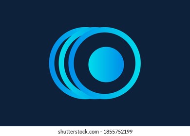 Letter o logo icon design template element