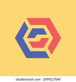 Buchstabe O Logo. Symboldesign. Vorlagenelemente. Geometrische abstrakte Logos
