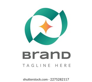 Letter O logo icon design template elements. Creative logo with initial letter O with star icon. Usable for Branding and Business Logos.
