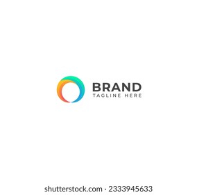 Letter O logo icon design template elements. 3D Colorful O letter logo.