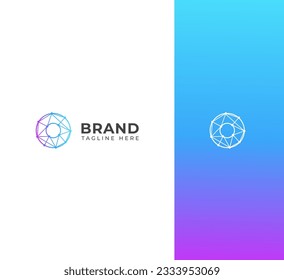 Elementos de plantilla de diseño de iconos de logotipo de carta O. Logo de la carta Tecnología O.