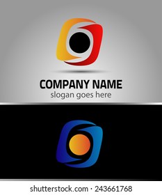 Letter O logo icon design template elements 