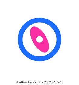 Letter O logo. Icon design. Template elements. Geometric abstract logos