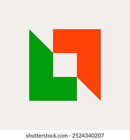 Logotipo de la letra O. Diseño de iconos. Elementos de Plantilla. Logos abstractos geométricos