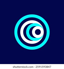 Letter O logo. Icon design. Template elements. Geometric abstract logos