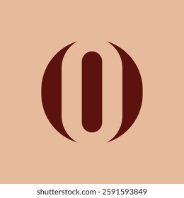 Letter O logo. Icon design. Template elements. Geometric abstract logos