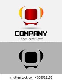 Letter O logo icon design template elements
