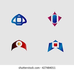 Letter O logo icon design template elements
