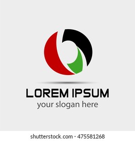 Letter o logo icon design template elements
