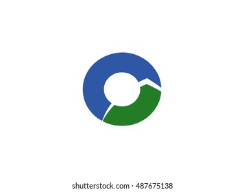 Letter o logo icon design template elements. Vector color sign
