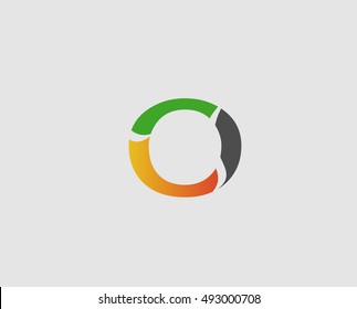 Letter o logo icon design template elements. Vector color sign
