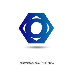 Letter o logo icon design template elements. Vector color sign
