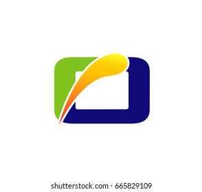 Letter o logo icon design template elements. Vector color sign
