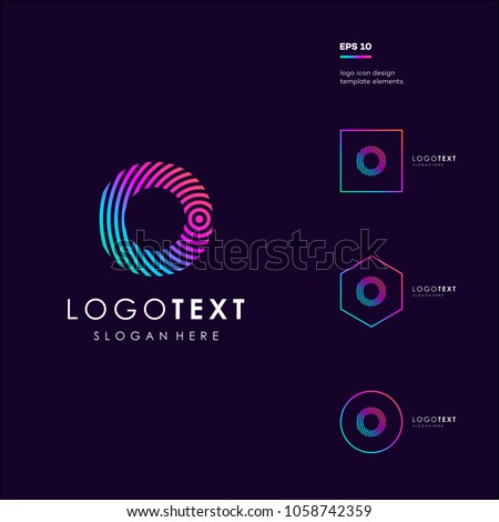 Letter O logo icon design template elements Foto stock © 