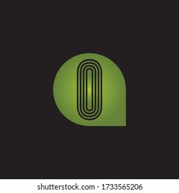 Letter O logo icon flat and vector design template.