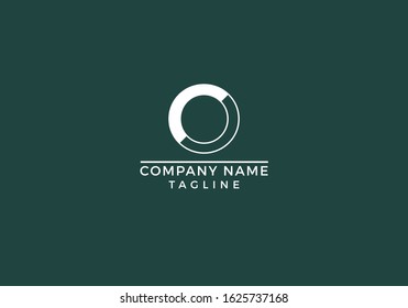 Letter O logo initial based icon unique creative minimal graphic company abstract design in vector editable file.