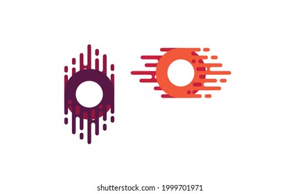 Letter O Logo-Logo-Logo kreative Symbol minimale Vorlage Design-Vektorgrafik.