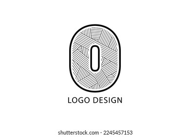 Das Logo von letter O besteht aus vielen Kleidungsstücken. Logo-Design des Briefes O